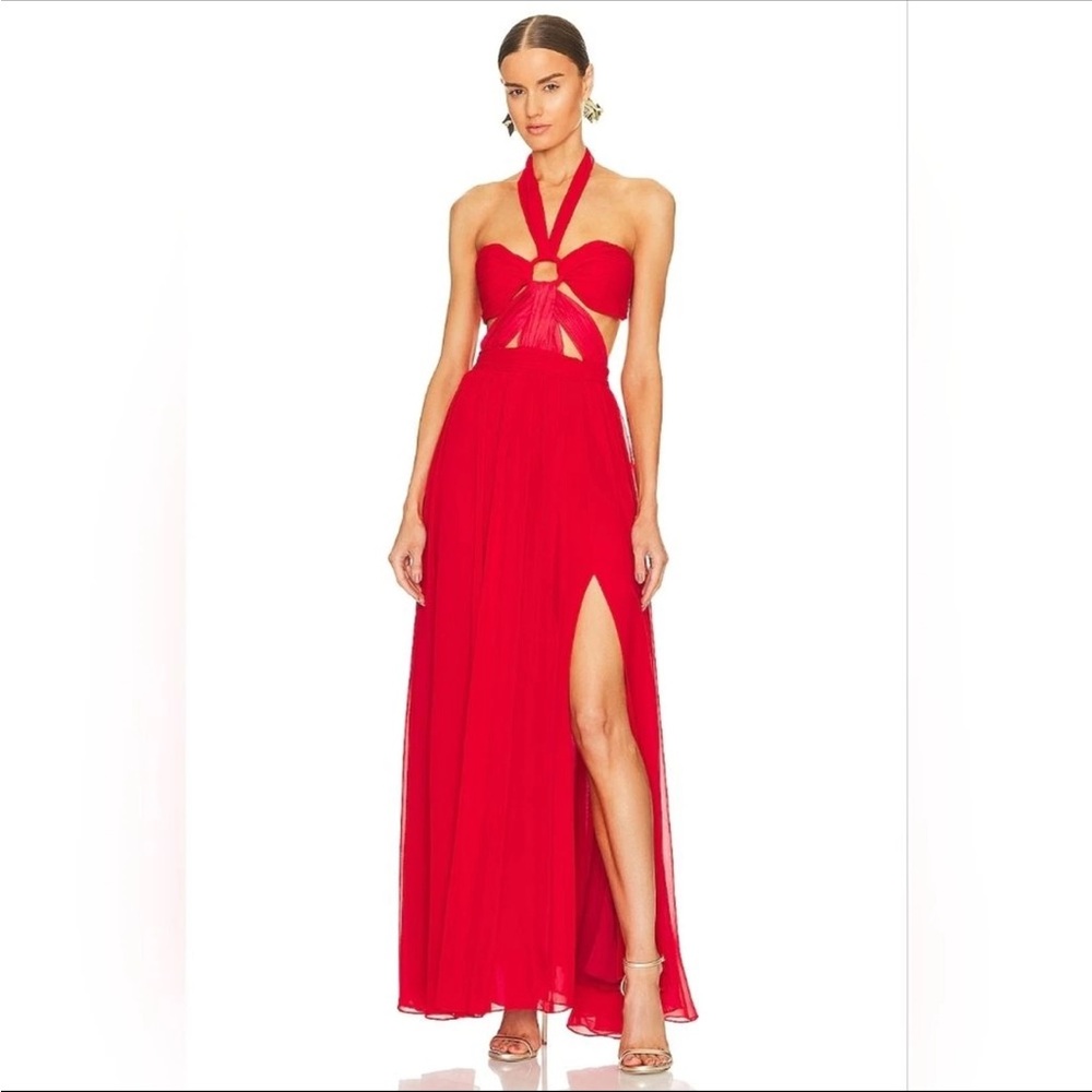 PatBO Red Maxi Dress in size XS - Picture 4 of 6